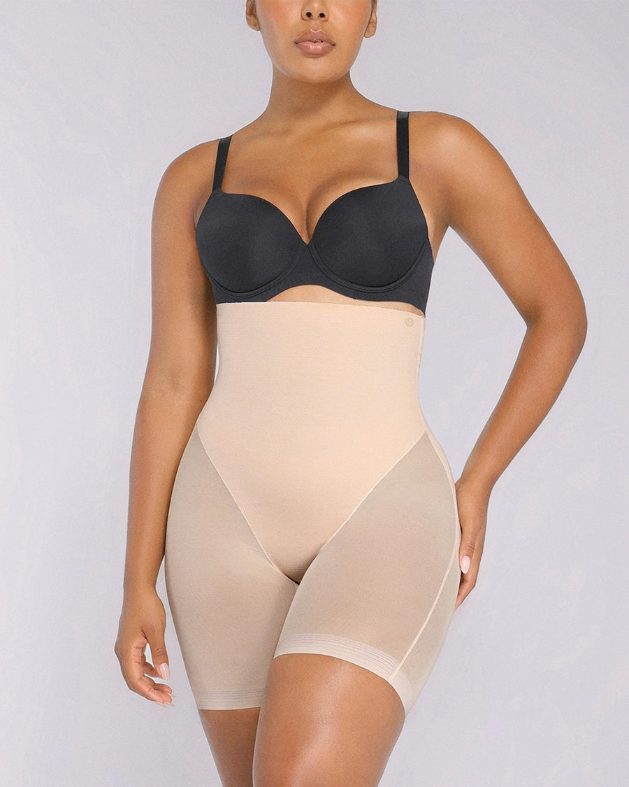 Short Shapellx MeshSmooth™ Bege